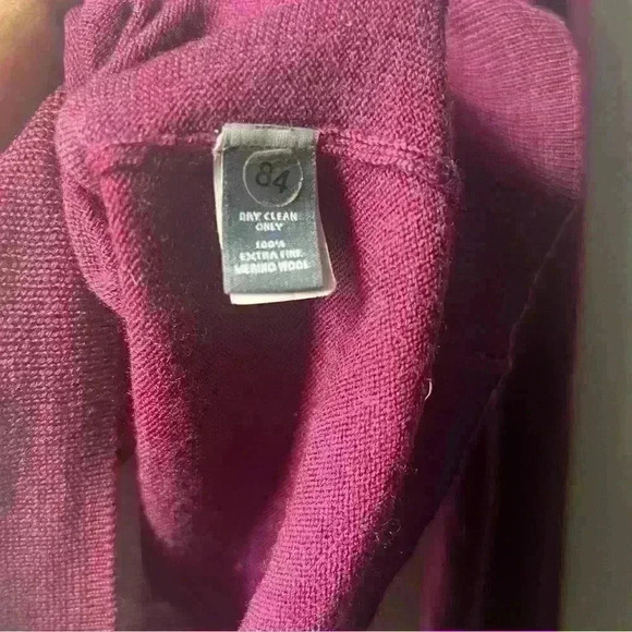 Bonobos Purple Extra Fine 100% Merino Wool V Neck Standard Fit Sweater XL - Picture 4 of 5